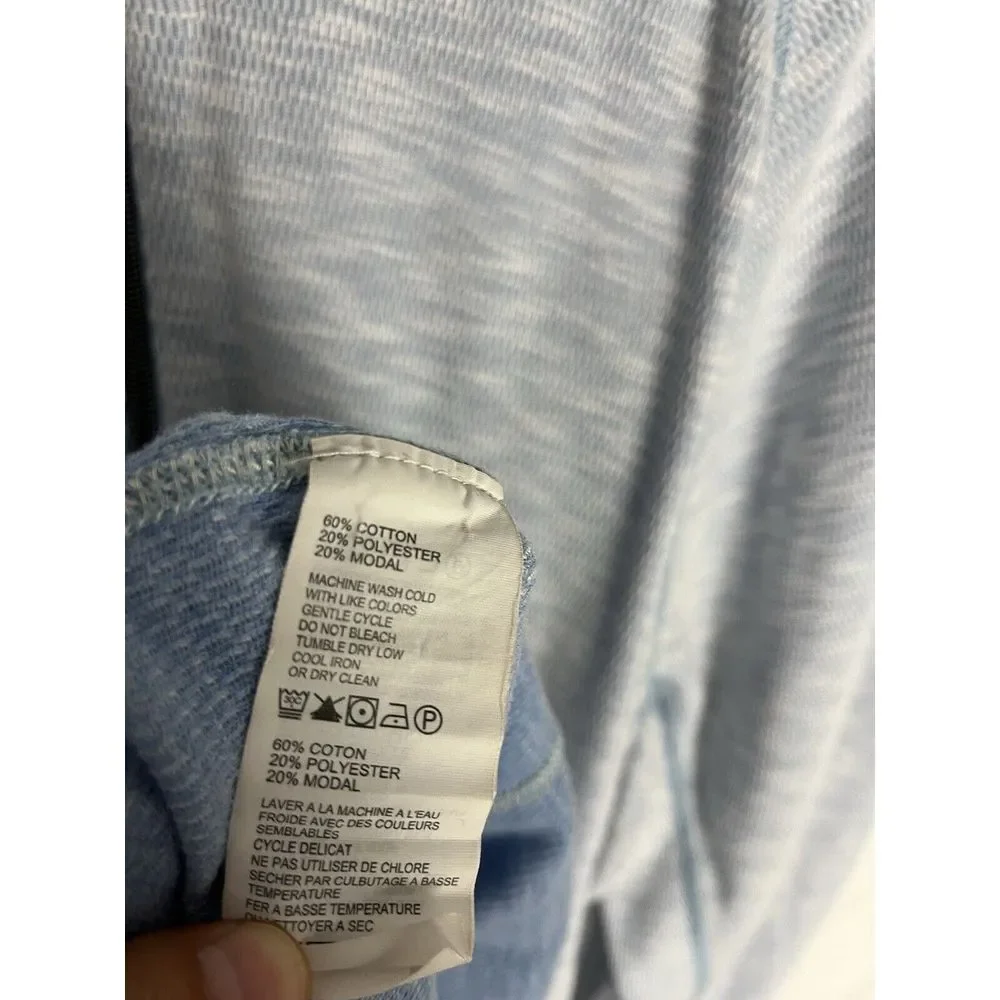 Tommy Bahama Barrier‎ Beach Sweatshirt Half Zip Reversible Mens XXL/TTG Blue